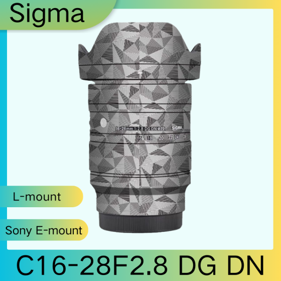 Lentes Sigma C16-28F2.8 DG DN - Pele câmera, adesivo câmera - com alta resistência a arranhões, à prova d'água e com design elegante.